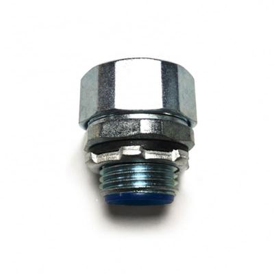 China ACF Part Thickened DPJ Style End Unions Zinc Alloy Or Chrome Plated Zinc Alloy Connector For Flexible Corrugated Metal Conduit Pipes for sale