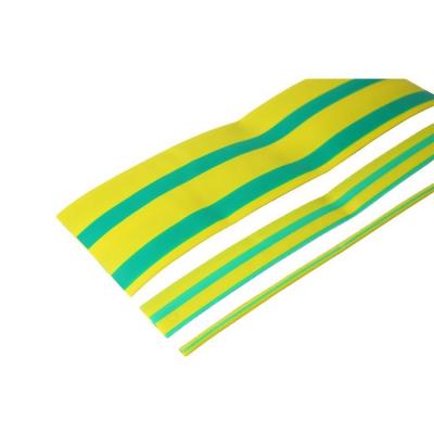 China CNYY LOW VOLTAGE professional insulated electrical cable sleeves heat shrink tube yellow and green heat shrink tubing for sale