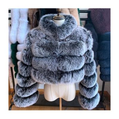 China 2021 Viable Wholesale Winter Faux Cropped Stripper Bubble Coat By Fur Coats Plus Size For Women for sale