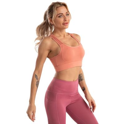 China Custom Logo Breathable Apparel Women's Breathable Sports Bra Fitness Gym Shorts Yoga Bra Plus Size Women Bra for sale