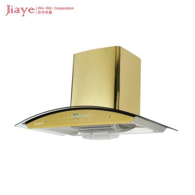 China Yellow Color Range Hotel Kitchen Appliances Hood Range European Type Low Noise Hood for sale