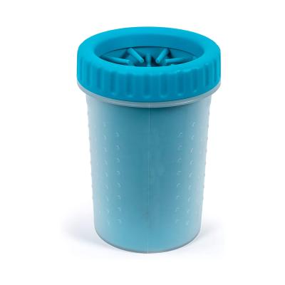 China Factory Wholesale Stocked Silicone Pet Foot Wash Cup Stocked Portable Dog Paw Washer Cleaner for sale