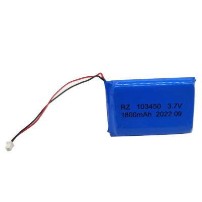 China Toys Vacuum cleaner battery can charge 103450 3.7V 1800mAh lithium battery for sale