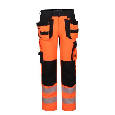 China Reversible High Quality Customized Workers Warning Clothing Safety Construction Multi Pockets Cargo Force Uranus Workwear Reflective Pants Hi for sale