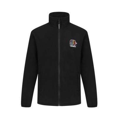 China OEM logo men outdoor sports zipper 5%spandex95%polyester long sleeve custom empty single anorak warm fleece jacket QUICK DRY for sale