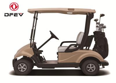 China Dongfeng 2 Seater Golf Carts , Street Legal Electric Vehicles In Beach Gold Colour for sale