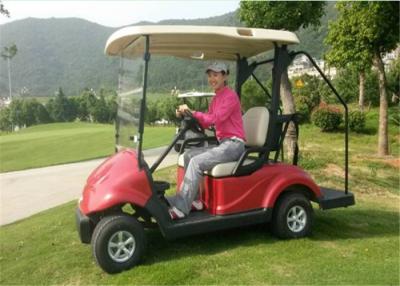 China Red Club 2 Seater Golf Carts , 48V 3 KW Battery Operated Electric Golf Cart CE Certificate for sale