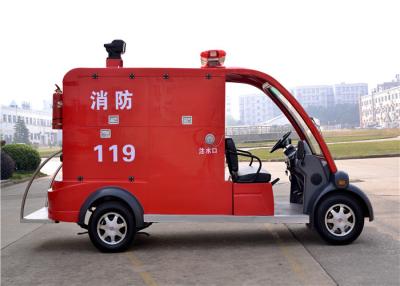 China Battery Powered 2 Seater Electric Fire Truck With Curtis Controller For Fire Fighting for sale