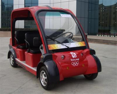 China Rote Sicherheits-4-Sitze- Elektroauto-Personenkraftwagen Dongfeng mit Motor Licht/3.0KW zu verkaufen