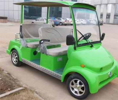 China Green 4 Seat Electric Car Sightseeing Electric Vehicle For 4 Persons With DC Motor for sale