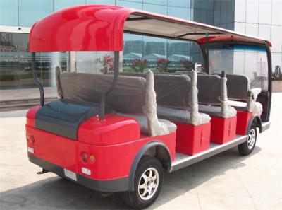 China Red Pure Electric Power City Sightseeing Bus For 11 Passenger / Tourist for sale