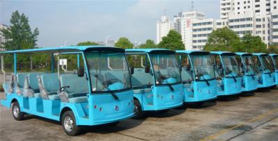 China ônibus Sightseeing bonde do motor da C.C. 5KW com luz/leitor de mp3 para 14 passageiros à venda