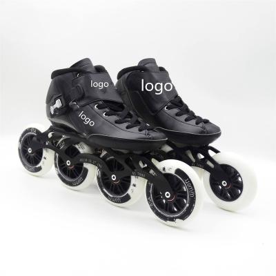 China Leather PVC+2023 Multilayer Skataing Hot Selling Professional Brand 4 Mesh+K324+ Velvet+ Hard Pad Wheels New PU Carbon Fiber Speed ​​Roller Skates 100/110/125mm Online for sale