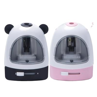 China High Quality Battery Animal Pink Funny Gifts DIY Style Tenwin 8017 Electric Pencil Sharpener Home/School/Office Gift/Sharpener For Kids Suction for sale