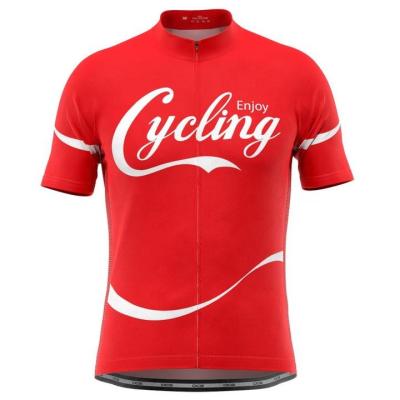 China Breathable wholesale enjoy cheap 3d printing short sleeve bicycle clothing cycling shirts for men for sale