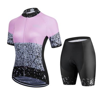 China Others Summer Cycling Suit Women's Shorts and Tops, Road Bike Two-Piece Big Dress for sale