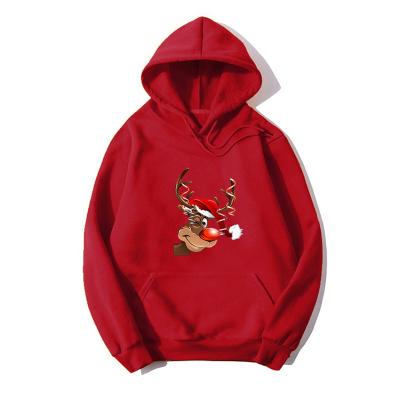 China New Fashion Women's Clothing Other Women's Christmas Cartoon Sweater Custom Hat Pattern Hooded Sweater for sale