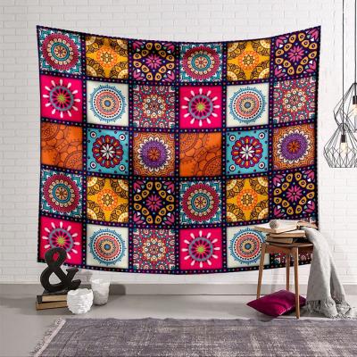 China 150x150cm Simply Mandala Bohemian Custom Hanging Home Decor Fabric Mandala Digital Printing Tapestry for sale