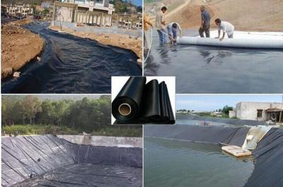 China black color 100mil HDPE geomembrane Liner geomembrane hdpe pond liner for sale