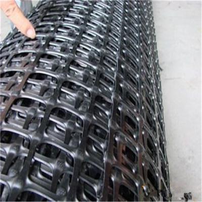 China 3.95 Meter width black color 90KN PP Biaxial Geogrid For Slope Stabilization by sincere factory/supplier/manufacturer for sale