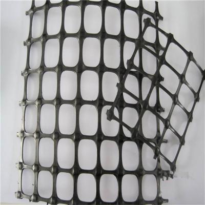 China 3.95 Meter width black color 40KN PP Biaxial Geogrid For Slope Stabilization by sincere factory/supplier/manufacturer for sale