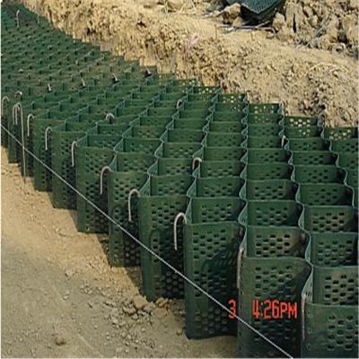 China green color plastic Geo geocell geoweb geocell hdpe road constructio geocell soil stabilization for sale