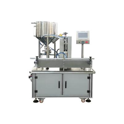 China Automatic Single Nozzle Rotor Pump Lip Balm Jar Filling Machine for sale