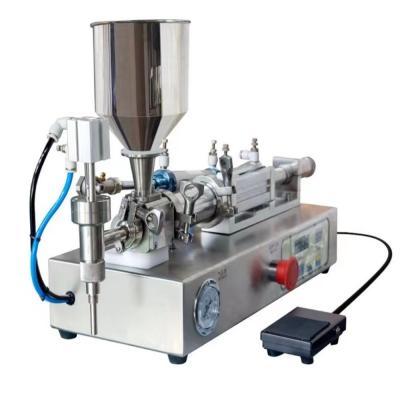 China Semi Automatic Piston Filling Machine For Cosmetics Perfume Paste Jam Sauce Viscous Liquid for sale