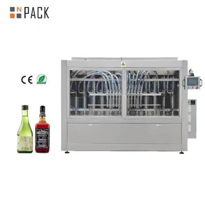 China Máquina lineal de llenado de licor de 500 ml totalmente automática Máquina para embotellar alcohol en venta