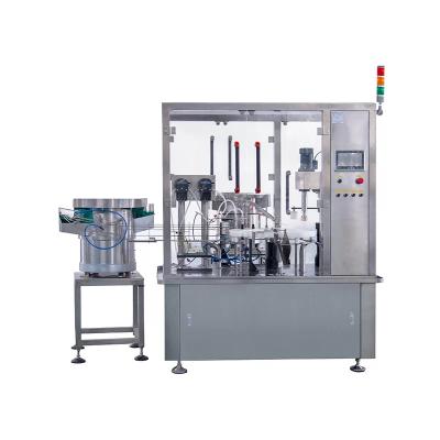 China Automatische commerciële 50 ml kleine fles E vloeistof monoblok vloeistof vulmachine Te koop