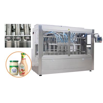 China Automatic Honey Meat Sauce And Pepper Sauce Filling Machine With Pressure Principle for sale