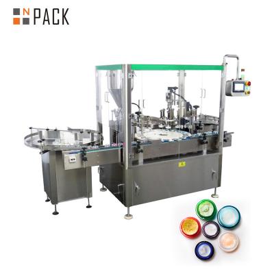 China Fully Automatic Cosmetic Liquid Paste Cream Filling Machine With Plunger Dosing Device for sale