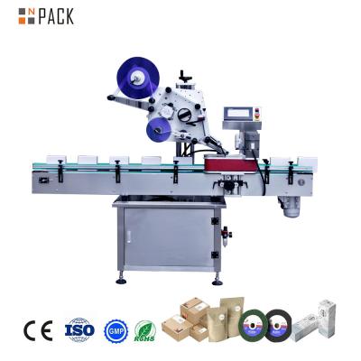 China Automatische servomotor etikettering machine platte oppervlakte etiket applicator machine voor zakken Te koop