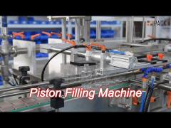 Automatic Inline Multy Heads Horizontal Piston Filling Equipment System Volumetric Servo Driven