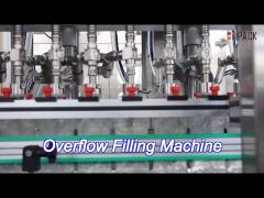 Automatic Inline Overflow Liquid Filling Machine For Foamy Liquid