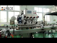 automatic high speed honey sauce jam screw glass bottle jar capping machine