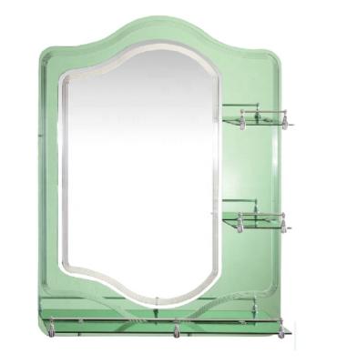 China Double Layer Mirror 5mm Modern Beauty Mirror Bathroom Silver Colored Shelf Mirror for sale