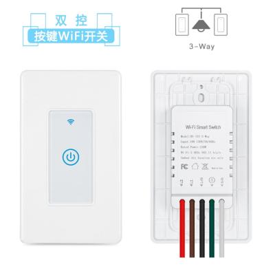 China 2way Smart Wifi Switch 2way Tuya Smart Touch Remote Control Light Life Wifi Control Works With Google Alexa IFTTT Home for sale