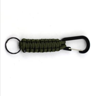 China Mountaineering Gift/Promotion/Universal Advertising GIF Paracord Umbrella Rope Braided Mountaineering Key Chain Key Chain With Button for sale