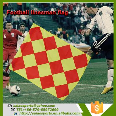 China Aluminum Alloy/Water Proof Cloth/Football Linesman Flag Foam Handle,Soccer Referee Flag,Signal Flag for sale