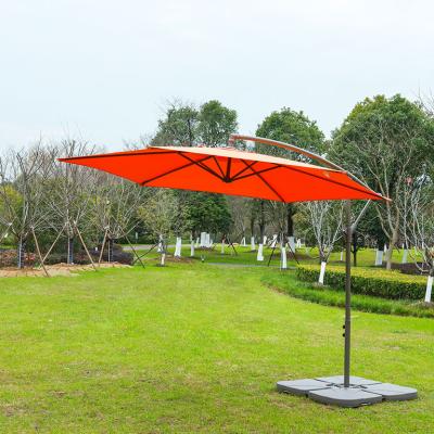 China Eco-freindly Outdoor Banana Umbrella Round Shape Pagoda Parasol Market DIA2.7M Umbrella and 3M Cantilever Patio Umbrella for sale