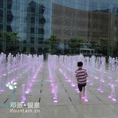 China 304 stainless steel DC24V dry plaza floor founrtain platform music dancing fountain feature for sale