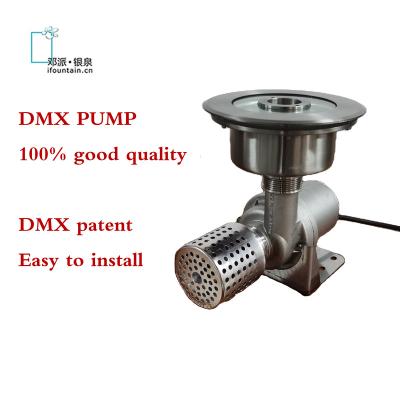 China Stainless steel the latest DC24V dmx512 water fountain pump floor music fountain equipment floor jet fountain dancing jumping spout for sale