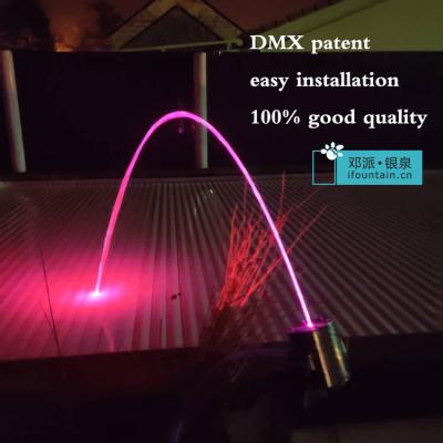 China Modern Latest Easy Install Variable Speed ​​Pool DC24V dmx512 Music Dancing Laminar Jumping Fountain Jet for sale