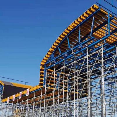 China Economical Cast-in-situ box beam formwork with H20 timber beam and adjustable shoring support for sale