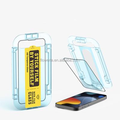 China Anti-drop Screen Protector With Auto Easy Align To Install Kit Tempered Glass For iPhone 13 Pro New Max Glass With Your Next for sale