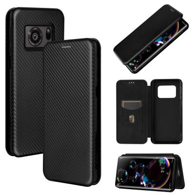 China Luxury Retro Anti-fall Flip Leather Wallet Case Back Cover Phone Case With ID Card Slot For Aquos R6 R5G V Zero2 Sense 3 2 Sharp for sale