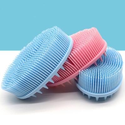 China EXFOLIATING 2021 Brand New Silicone Body Scrubber Brush Double Sided Shower Exfoliating Brush For Men & Women & Baby for sale