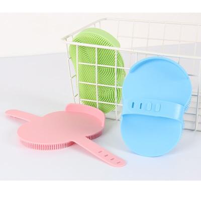 China Sustainable Household Dish Brush Pot Silicone Dish Wash Kitchen Silicone Cleaning Brush Sponge for sale