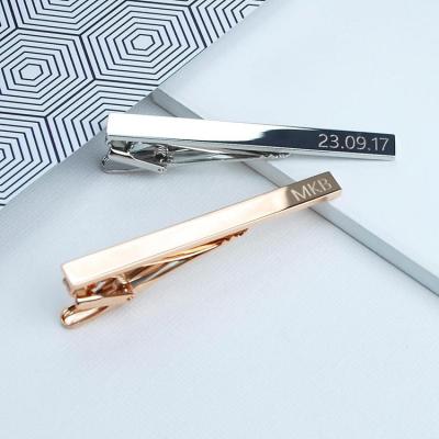 China ALLOY Gift for Groomsmen Rose Gold, Silver or Gold Personalized Link Clip for sale